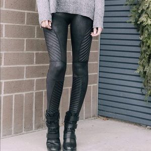 Spanx Moto Leggings! Never worn.